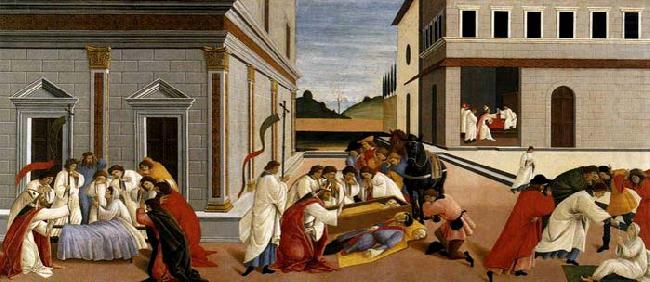 BOTTICELLI, Sandro Three Miracles of St Zenobius china oil painting image
